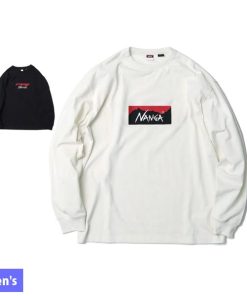 NANGA ナンガ  エコハイブリッド ボックスロゴ ロングスリーブティー NW2431-1E150-A アウトドア ウェア メンズ 長袖 長そで