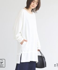 osharewalker カットソー レディース ユニセックス ロンT 長袖 トップス ロングTシャツ ロング丈 リラックス 重ね着「メール便不可」「20」