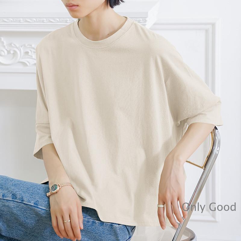 Tシャツ レディース 七分袖 50代 40代 30代 20代 トップス カットソー カジュアル クルーネック ゆったり ロング 体型カバー - 画像 (7)