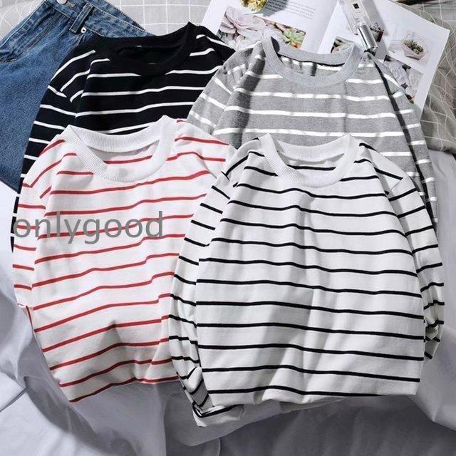 Tシャツ カットソー 長袖 メンズ トップス ラウンドネック ボーダー プルオーバー シンプル カジュアル 着回し 定番 大きいサイズあり 男性用 ラ - 画像 (7)