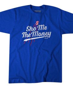 【海外限定版】MLB 大谷翔平 ドジャース Tシャツ SHO ME THE MONEY T-Shirt BreakingT ロイヤル