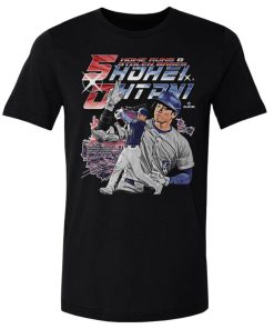 MLB 大谷翔平 ドジャース Tシャツ 【New Model】 50/50達成記念 Club Vintage WHT T-Shirt 500Level ブラック