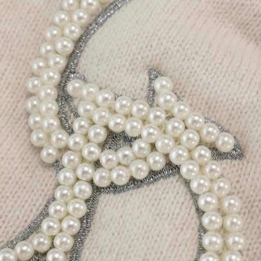 Dior ディオール 23AW パールCDロゴカシミヤニットセーター ベージュ 343M640AT721 - 画像 (5)