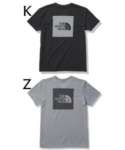 THE NORTH FACE ザ・ノース・フェイス Tシャツ レディース NTW12192 ショートスリーブジャカードスクエアロゴクルー 丸首 半袖 カットソー 可愛い 吸水 速乾 黒 灰