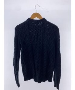 POLO RALPH LAUREN◆アランニット/ニット・セーター(厚手)/M/コットン/NVY