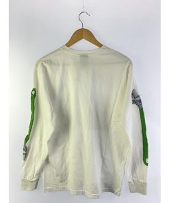 STUSSY◆長袖Tシャツ/L/コットン/WHT/BUILT TOUGH/BUILT TOUGH/Wrench LS