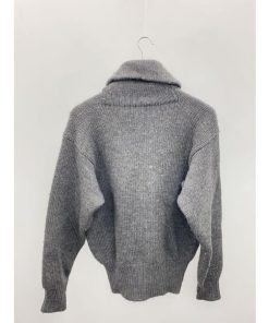 POLO RALPH LAUREN◆90s /ニット・セーター(厚手)/M/ウール/GRY