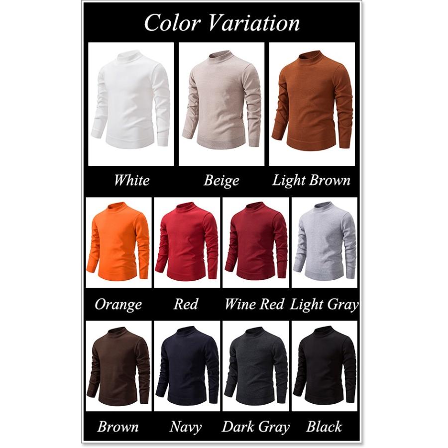 sweet bell 【特価】セーター メンズ ニット ハイネック 高品質 裏起毛 厚手 暖かい おしゃれ 秋 冬 裏ボア ゴルフ 大きいサイズも充実 40代 50代 60代にも好評 セーター