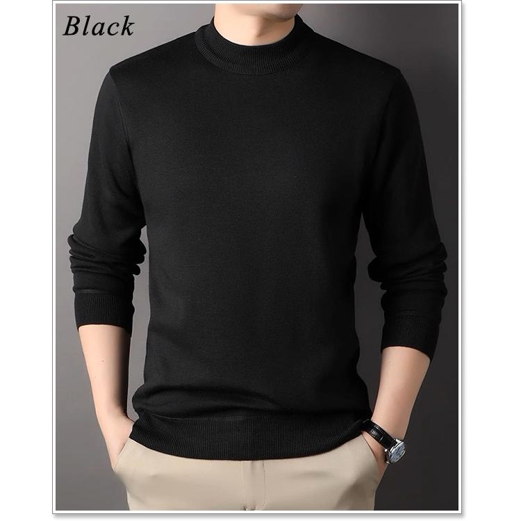 sweet bell 【特価】セーター メンズ ニット ハイネック 高品質 裏起毛 厚手 暖かい おしゃれ 秋 冬 裏ボア ゴルフ 大きいサイズも充実 40代 50代 60代にも好評 セーター - 画像 (2)