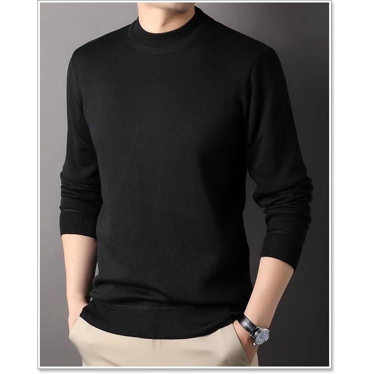 sweet bell 【特価】セーター メンズ ニット ハイネック 高品質 裏起毛 厚手 暖かい おしゃれ 秋 冬 裏ボア ゴルフ 大きいサイズも充実 40代 50代 60代にも好評 セーター - 画像 (3)