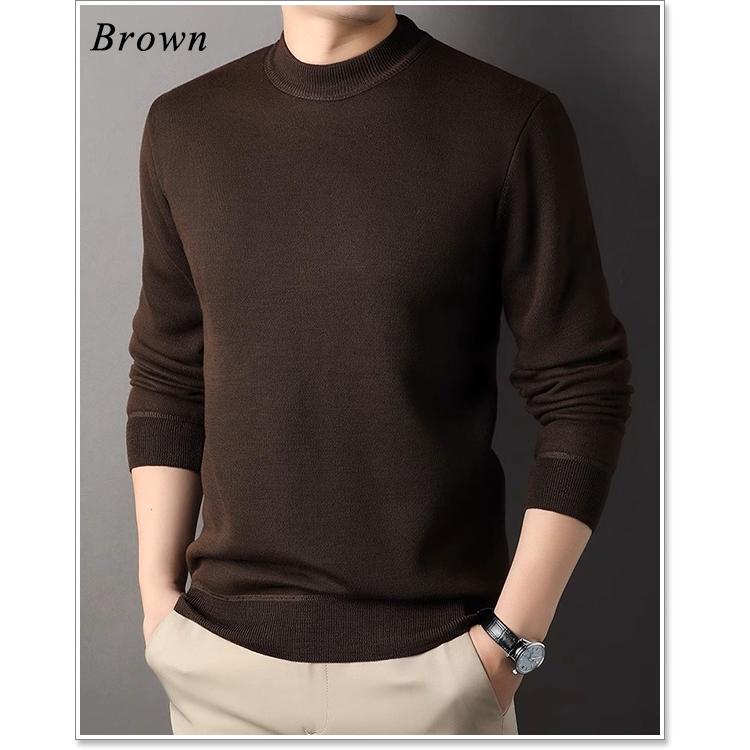 sweet bell 【特価】セーター メンズ ニット ハイネック 高品質 裏起毛 厚手 暖かい おしゃれ 秋 冬 裏ボア ゴルフ 大きいサイズも充実 40代 50代 60代にも好評 セーター - 画像 (7)