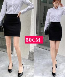 50cm 就職 スリット 事務服 レディース 60cm ストレッチ スカート 洗える OL スーツ 70cm丈 制服 フォーマル 春 大きい
