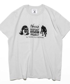 NANGA ナンガ tシャツ タコマフジレコード コラボ ビッグフットサーベイプロジェクト ロゴティー