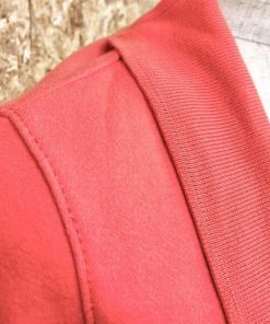 J.CREW ジェイクルー スウェットガウン 裏起毛 カットソー ショールカラー ベルト付き 無地 7分袖 綿100% S サーモンピンク レディース