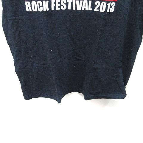 BEAMS ビームス Tシャツ カットソー 半袖 L 黒 ブラック /YI メンズ - 画像 (2)