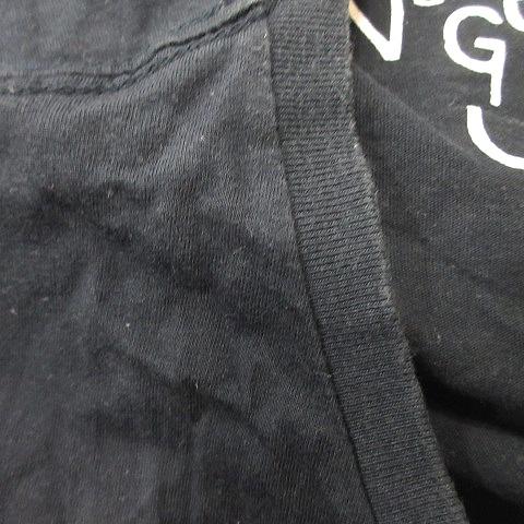 BEAMS ビームス Tシャツ カットソー 半袖 L 黒 ブラック /YI メンズ - 画像 (4)