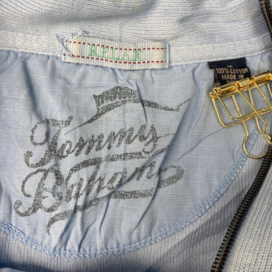Tommy Bahama ロゴ ニット セーター トレーナー M ライトブルー トミーバハマ ハーフジップ 古着卸 アメリカ仕入 a605-8407 - 画像 (7)