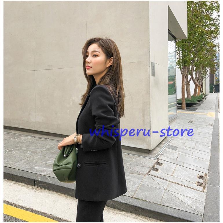 パンツスーツ セットアップ レディース 春 秋 卒業式 テーラード ママスーツ フォーマル OL 細身シルエット 制服OL ビジネス 入学式 通勤 - 画像 (9)