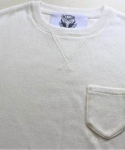 ふるさと納税 五泉市 コットンミラノリブ半袖Tシャツ(メンズ)ホワイト・XL