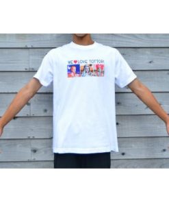 ふるさと納税 智頭町 【平井知事グッズ】WE LOVE TOTTORI　Tシャツ(ホワイト)XLサイズ