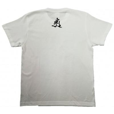ふるさと納税 和泉市 手描きTシャツ 仏画 普賢菩薩 白 (半袖 Sサイズ)