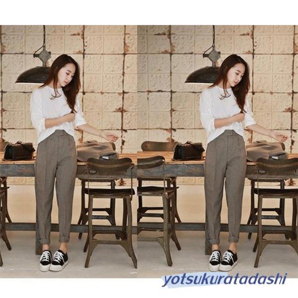 レディース スーツセット 2点セット パンツスーツ ビジネススーツ 女性 春秋新作 テーラード 大きいサイズ 韓国風 着痩せ 体型カバー 大人かわいい - 画像 (5)