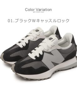 New Balance ニューバランス スニーカー レディース NEW BALANCE U327LNA U327LNB ブラック 黒 ホワイト 白 靴 シューズ ブランド ロゴ スポーティ カジュアル シンプル