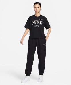 NIKE ナイキ 半袖Tシャツ レディース NSW クラシックス ボクシー FQ6601 ブラック 黒 ウエア トップス ブランド